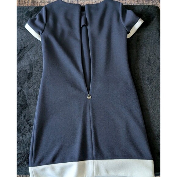Tommy Hilfiger Preppy Old Money Contrast Trim Nautical Dress Navy White Sz 8 - Picture 9 of 16